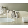 thumbnail image 6 of Moen Brantford Brushed Nickel Two-Handle Low-Arc Traditional Centerset Bathroom Faucet with Drain Assembly, 6 of 7