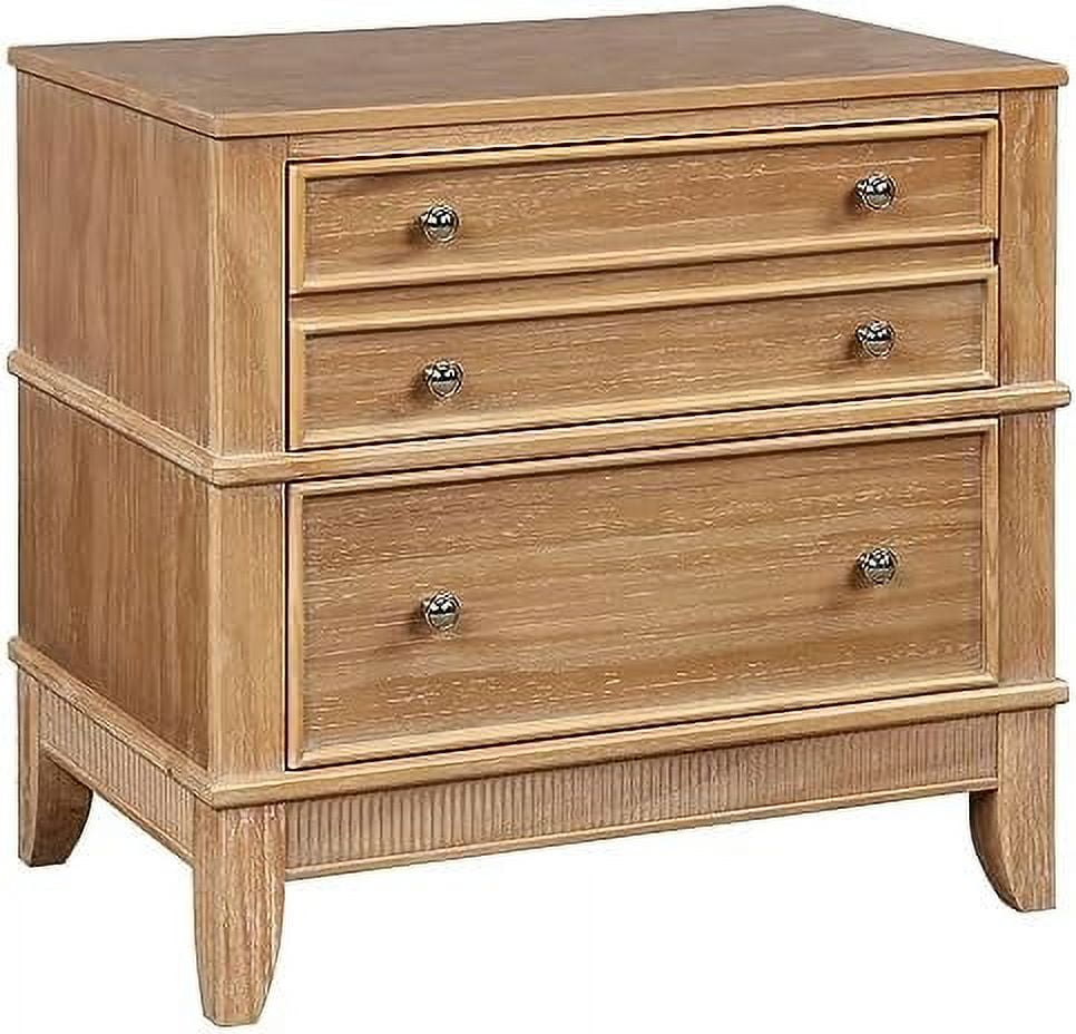 Bikahom Martin Modern Mid Century Solid Wood 3 Drawers Dressers/Nightstand  for Bedroom, Small Modern Chest of Drawers, 3 Tier Storage Organizer for