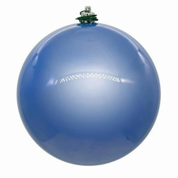 Vickerman 8" Periwinkle Pearl UV Drilled Ball Ornament 1 per bag.