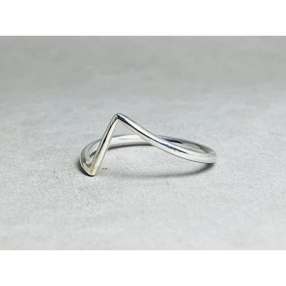 Heaven Crafts 925 Sterling Silver Tiny Bar Ring Handmade Dainty Minimalist Stackable Gift Item