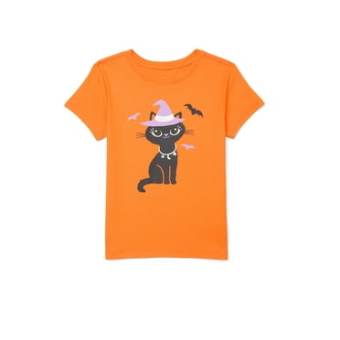 Halloween Girls' Graphic Tee with Short Sleeves from Way to Celebrate, Sizes 4-18