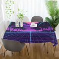 thumbnail image 3 of Yayeee Tablecloths 60" x 120" Rectangle Wrinkle Resistant Party Table Cover, Green Digital Art, 3 of 8