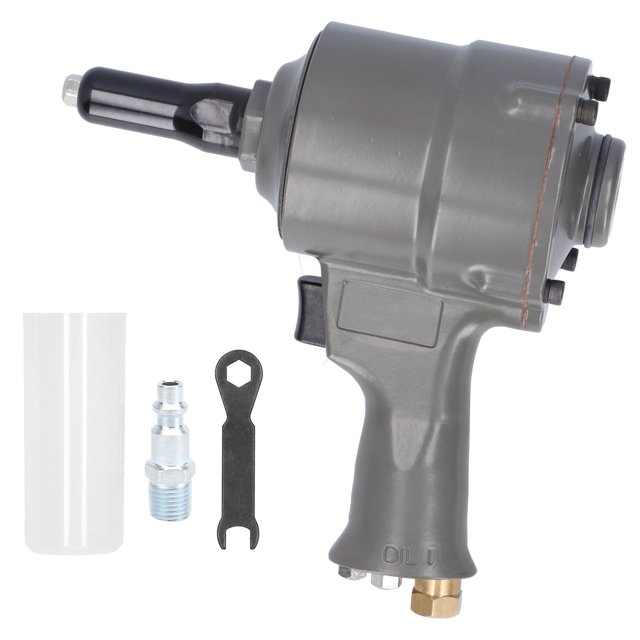 Pistola remachadora neumática hidráulica Remachadora Empuñadura de pistola Equipo industrial Gris 2,4‑4,8 mm KP‑705P