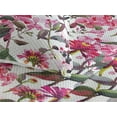 thumbnail image 3 of Ambesonne Asian Spring Quilted Bedspread Set 3 Pcs, Art Watercolor Sakura, Queen, Pastel Pink Peacock Green, 3 of 4