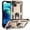 Gold, variant on For iPhone 14 Plus Case with kickstand, Built in Metal 360-Degree Rotating Ring Holder Magnetic,Heavy-Duty Rugged Case Full-Body Protective Cover,Black
