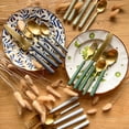 thumbnail image 2 of Mepra S.P.A. 10S722005OI 5 Piece Fantasia Ice Gold Flatware Set - Red, 2 of 2