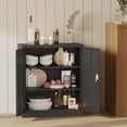 thumbnail image 4 of Ourlova Armoire de Rangement en Métal de 35 Pouces avec 2 Tablettes Ajustables Portes Verrouillables Rangement d'Atelier Polyvalent (Noir), 4 of 8