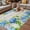 RoyalBlue Linen, variant on Blue Hydrangea Outdoor Rug for Patio/Deck/Porch, Non-Slip Large Area Rug 4 x 6 Ft, Farmhouse Butterfly Spring Floral Indoor Outdoor Rugs Washable Area Rugs, Reversible Camping Rug Carpet Runner