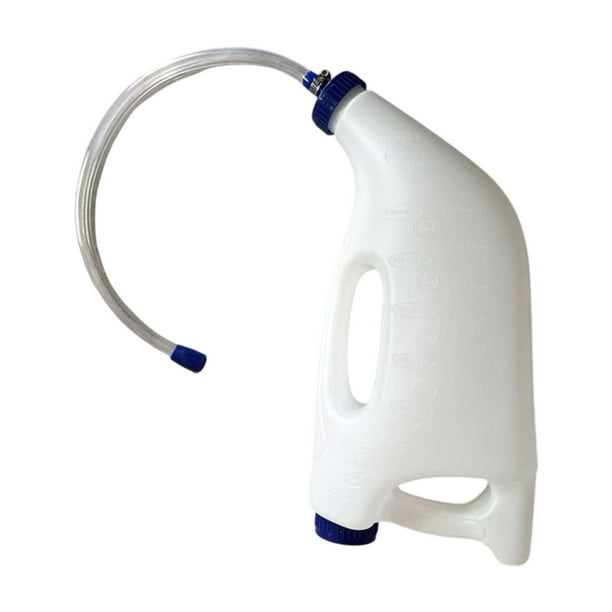 Botella para ternero, alimentación de vacas y terneros con mango resistente, portátil, equipo agrícola, 4L, botella de leche para vacas, terneros,