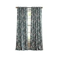 thumbnail image 2 of Martha Stewart Norah Curtain Panel Pair, Charcoal, Back Tab, Room Darkening, Indoor, Adult, 2 Piece Set, 37"x 95", 2 of 5