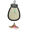 thumbnail image 4 of Cat Scratching Pad Hanging Fake Feather Kitten Scratcher Cat Scratcher with Bell, 4 of 10