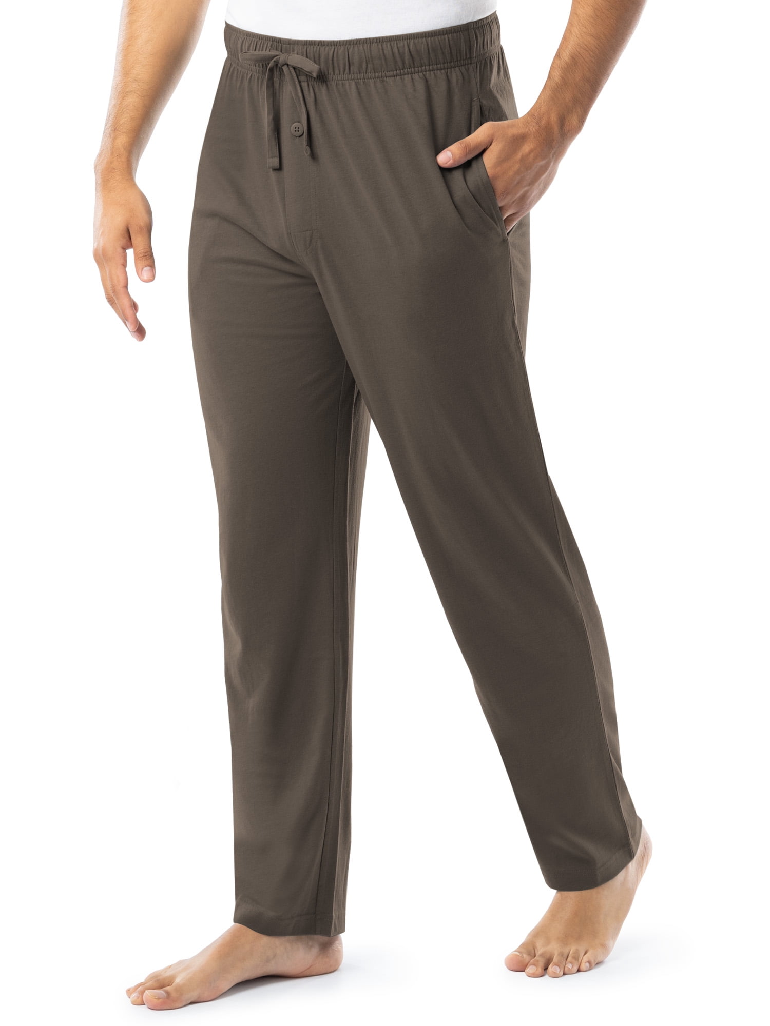 Fruit of the Loom Men's and Big Men's Jersey Knit Pajama Pants, Sizes S-6XL