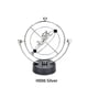 thumbnail image 5 of Ounissouiy Bola de péndulo, movimientos giratorios magnéticos, juguete de ciencia física, interesante dispositivo de de oficina para el Decoración del hogar H006/Plata, 5 of 6