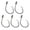 16, variant on 5Pcs Big Game Fishing Hook Stainless Steel Big Game Hook Sharply Fish Hook for Freshwaters Saltwaters Fishing