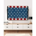 thumbnail image 5 of 4th of July Outdoor TV Cover 60 to 65 Inch Weatherproof, Retro Wood Patriot Independence Day 600D Oxford TV Covers with Waterproof Zipper, Outside Flat TV Screen Protector Size 58"W x 37"H x 4.5"D, 5 of 7