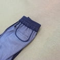 thumbnail image 3 of Spring/Summer New Straight-Leg Pants Women's Dark Blue Wide-Leg Pants Elastic Waist Soft Linen Jeans Women's Trousers, 3 of 13