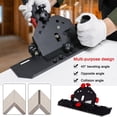 thumbnail image 3 of Graflsoa Portable Aluminum Alloy Tile Chamfering Tool for 115/125 Angle Grinders - 45° Bevel Cutter with Anti-Slip Base & Red Knob, Multi-Functional Edge Trimming Frame, Dust-Free Operation, 3 of 6