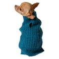 thumbnail image 1 of Holiday Time Pull bleu gaufré avec poche pour chien, 1 of 3