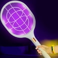 thumbnail image 6 of Fly Swatter Racquet Exterminator Racquet With Powerful Mesh Easy To Use Light Weight Indoor And Outdoor Use USB Charging Any for Carnivorous Live inside Potting Mix Squash Borer Fly4825 Shallow for, 6 of 9