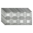 thumbnail image 1 of FASÄDE Portrait Decorative Vinyl 2ft x 4ft Glue Up Ceiling Panel in Crosshatch Silver (5 Pack), 1 of 5