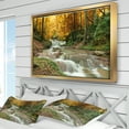 thumbnail image 3 of Designart - Cascade Forestière avec Arbres Jaunes - Impression sur Toile Encadrée Paysage Grand, 3 of 3