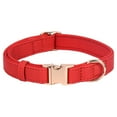 thumbnail image 1 of Hearth & Gear Leather Dog Collar With Engraved Metal Buckle Custom Soft Padded Reflective Collars For Small Medium Large Breed Dogs Puppy 1 Sizes 4 Colors (15" 19") Dog Color Light Clip Leather Dog, 1 of 3