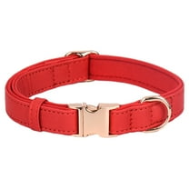 Custom Engraved Leather Dog Collar with Metal Buckle Padded Reflective Pet Collar for All Breed Sizes