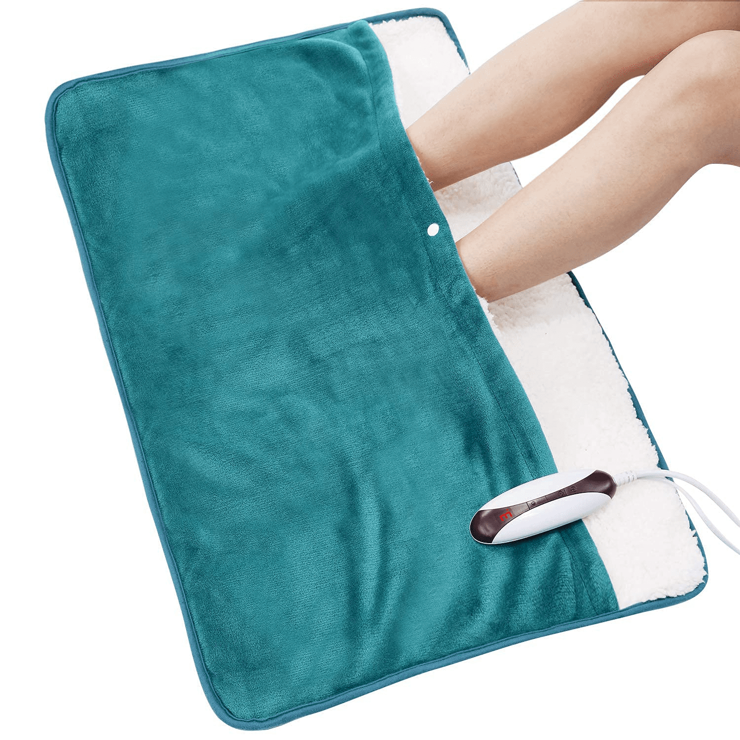 BG Rosy Electric Foot Heater Flannel Heating Pad Cushion for Feet Hands Body 