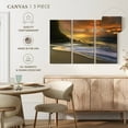 thumbnail image 4 of Elephant Stock Morning Fire Wall Art - Horizontal Multi Panel Canvas - Living Room Wall Decor - Beach Multi Panel - Brown And Purple Decor By Mike Calascibetta - 74" x 48", 4 of 4