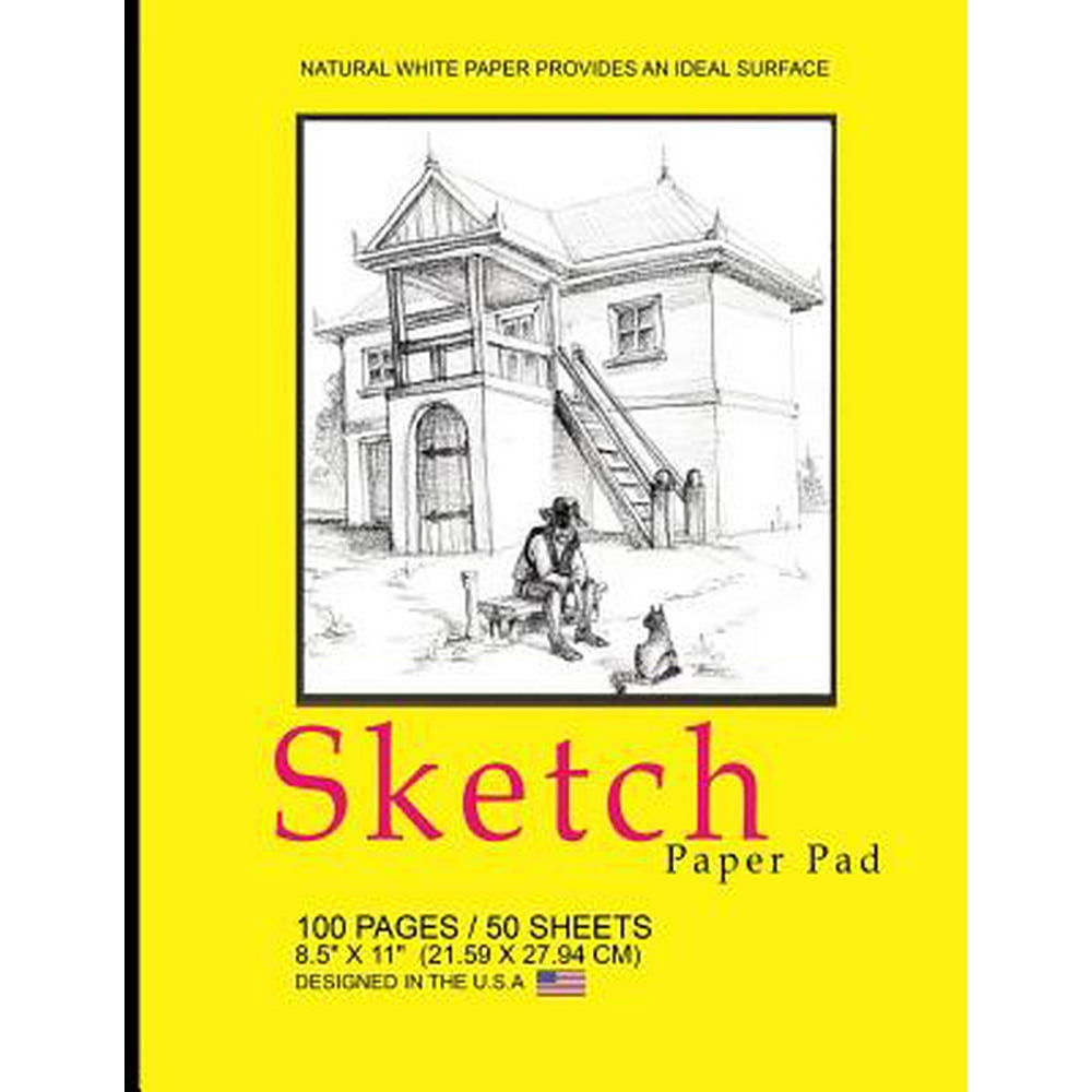 Sketch Paper Pad Classic Sketch Pad Notepad, 8.5" X 11" (21.59 X 27.94