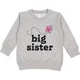 thumbnail image 2 of Inktastic Big Sister Butterfly Announcement Toddler Sweatshirt, 2 of 4
