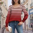 thumbnail image 3 of LIaqionyy Tunic Tops for Women Striped Casual Loose Fall Shirts Business Dressy Blouses Clothes Trendy outfits, 3 of 6