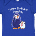 thumbnail image 4 of Inktastic Happy Birthday, Auntie Cute Penguins Boys or Girls Baby Bodysuit, 4 of 5
