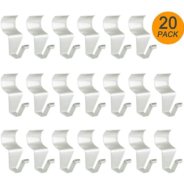 20 Pack Vinyl Siding Hooks No-Hole Needed Heavy Duty Siding Hanging Clips Hanger