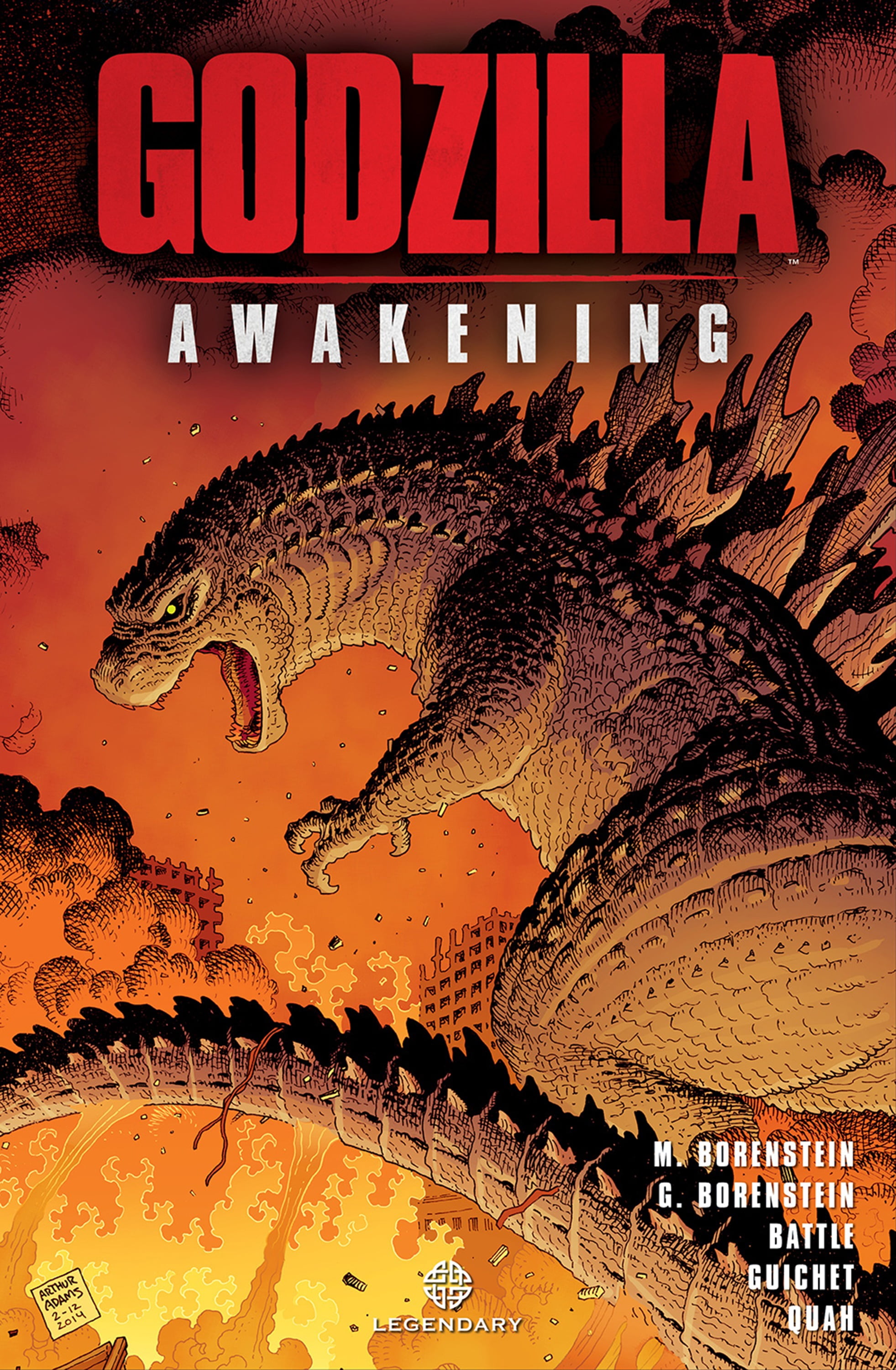 GODZILLA AFTERSHOCK VARIANT : Exclusive Art Adams Cover (Hardcover