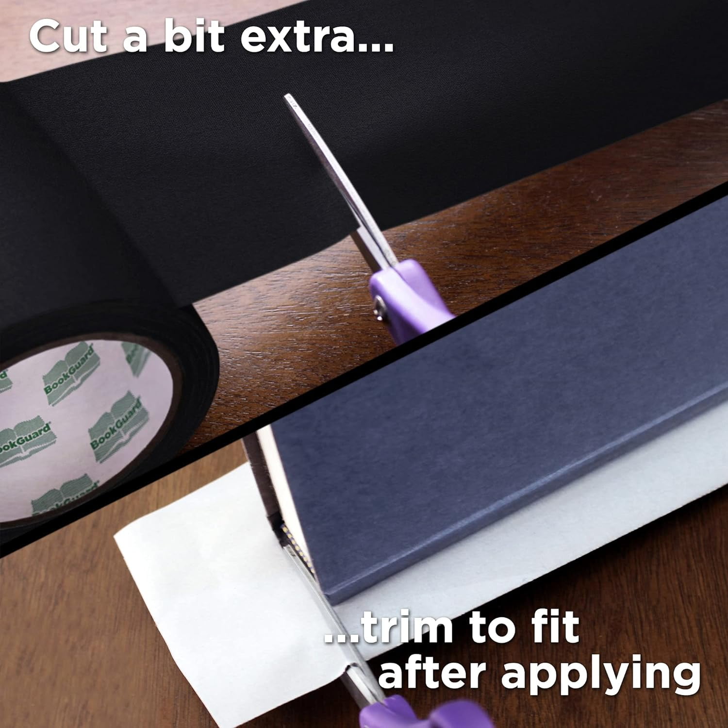 4 inch Premium Bookbinding Repair Cloth Tape, 15 Yard Roll, Black