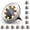 Warm White, variant on CHARKEE 12 Pack Solar Ground Lights Outdoor Waterproof,8 LED Solar Powered in Garden Disk Light for Outside Driveway Walkway Pathway Lawn Patio Yard Decor