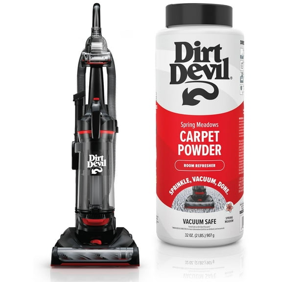 Dirt Devil Upright Vacuum, Multi-Surface Total Pet, Pet Friendly & Dirt Devil Fresh Room Refresher Carpet Powder, 32oz