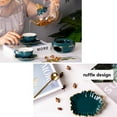 thumbnail image 6 of Tea Cups and Saucers, Small Espresso Coffee cup set (5 oz), Cappuccino Cups Set, Tea Sets for Women, Latte Cups, Espresso Coffee Mug for Party, Gift for Mother (Green), green, 6 of 11
