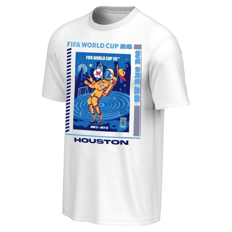 FIFA World Cup 2026 ヒューストン限定Tシャツ HOUSTON FIFA World Cup 2026 Men's Host City Poster Tee - Houston - Walmart.com