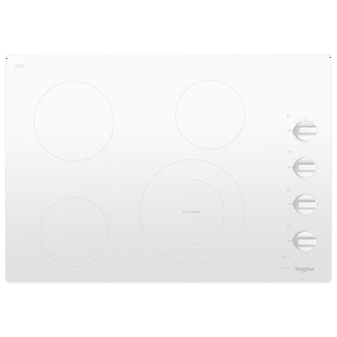 Whirlpool 30" 4 Element Electric Cooktop in White