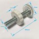 thumbnail image 2 of piezas de barreras de presión para bebés M10 (10 mm) varillas roscadas Barreras de paso Accesorio Kit de pernos de tornillo para barreras de seguridad para bebés y mascotas (blanco) JFHHH pequeña, 2 of 5
