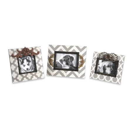 UPC 784185721027 product image for 3-Pc Chevron Photo Frames | upcitemdb.com