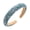 Blue, variant on Fashionable Glittering High Skull Headband for Women with Rhinestones and Artificial Pearls for Formal Party and Wedding