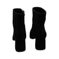 thumbnail image 2 of INC Womens Black Arch Support Slip Resistant Dasha Square Toe Block Heel Zip-Up Booties 10 M, 2 of 3