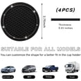 thumbnail image 2 of Yazoeia 4 PCS Bling Car Cup Coaster, 2.75 Inch Anti-Slip Anti-Scratch Cup Holder Insert Coaster, Sparkling Crystal Rhinestone Auto Cup Mat, Universal Interior Car Accessories (Black&Gray), 2 of 6