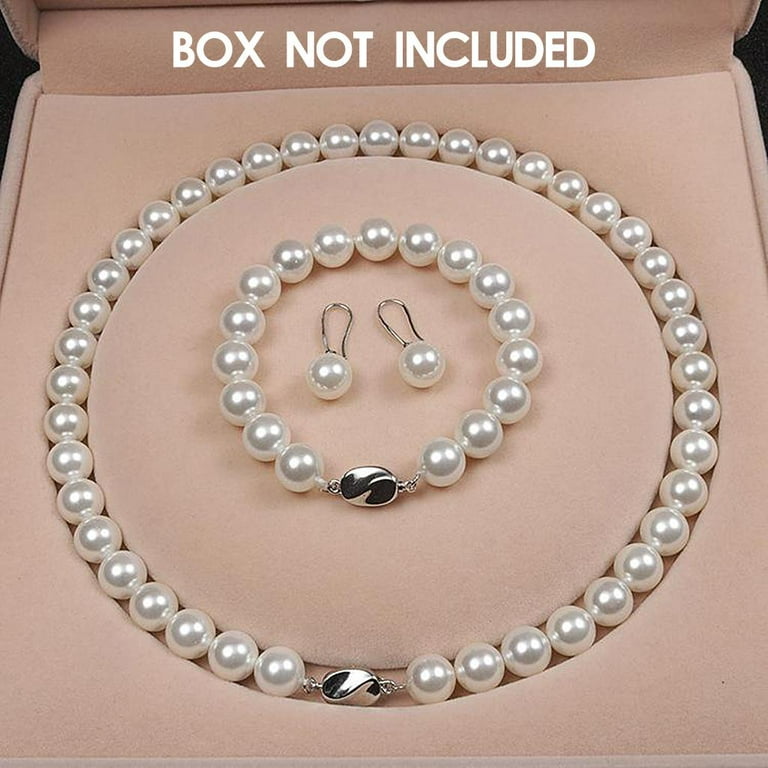 Natural Jewelry set Exquisite Shell Pearls Necklace Ears for