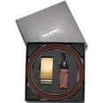 thumbnail image 4 of Marino Men’s Genuine Leather Ratchet Dress Belt with Automatic Buckle, Enclosed in an Elegant Gift Box, 4 of 4