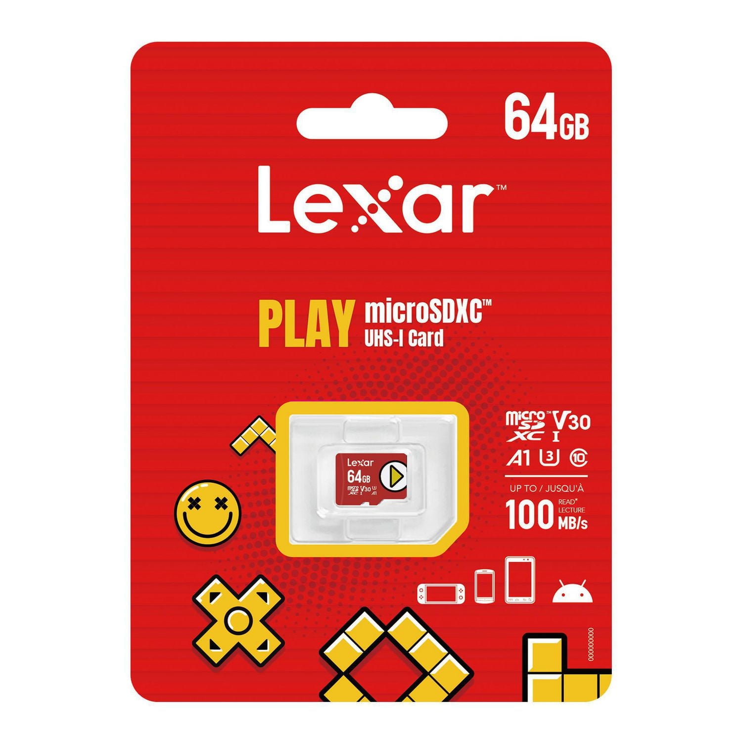 Lexar 64GB PLAY microSDXC UHS-I Memory Card
