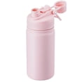 thumbnail image 6 of Hawsaiy 12oz Insulated Kids Water Bottle with Double Drinking Lids, Stainless Steel Water Bottle for School & Outdoor, Pink, 6 of 8
